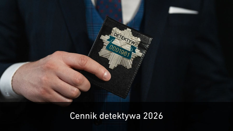 Cennik usług detektywistycznych 2026 – ile kosztuje prywatny detektyw?