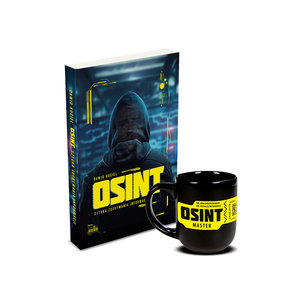Kubek + OSINT - Sztuka zdobywania informacji. Limitowana edycja.